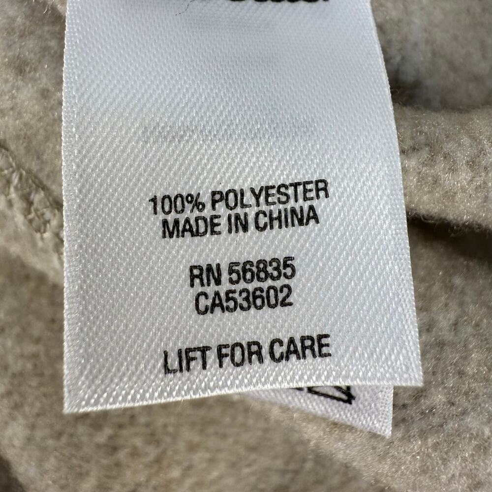 Cabela's Full Zip Sweater Jacket Women's L Beige Full Zip Athleisure High Collar - Picture 10 of 14